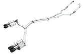 AWE SwitchPath™ Exhaust for Audi B9 S5 Sportback - Non-Resonated - Diamond Black 102mm Tips - Primary